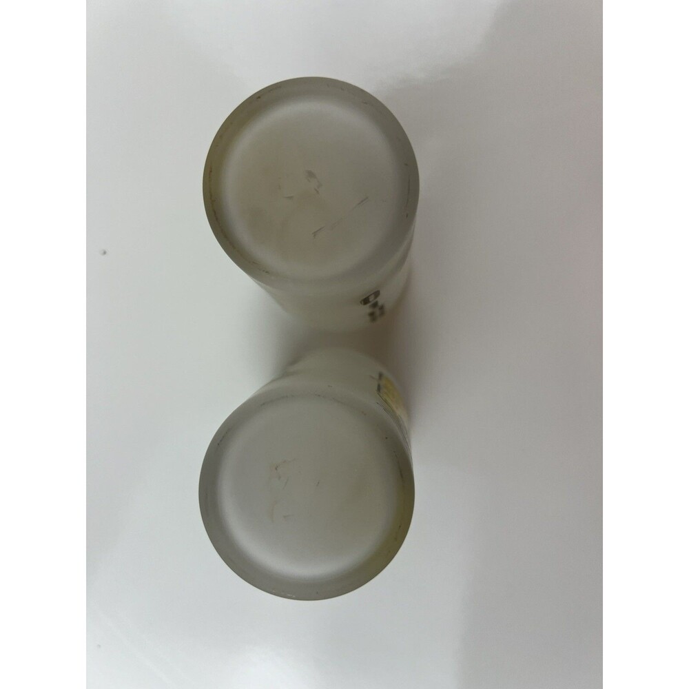 Vintage Set Of 2 Ohio Frosted Souvenir Glass Tumbler 4.75" Hazel Atlas Kitschy - Picture 9 of 12